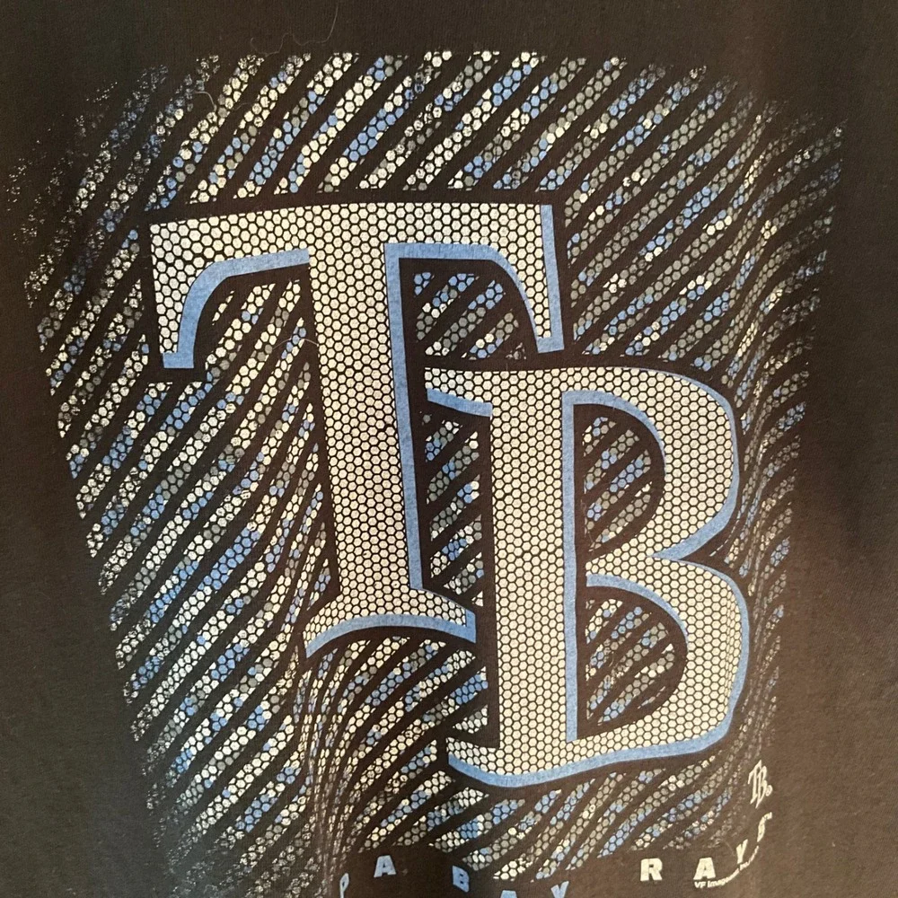 Tampa Bay Rays MLB Baseball T Shirt Mens Large Black Graphic Tee‎